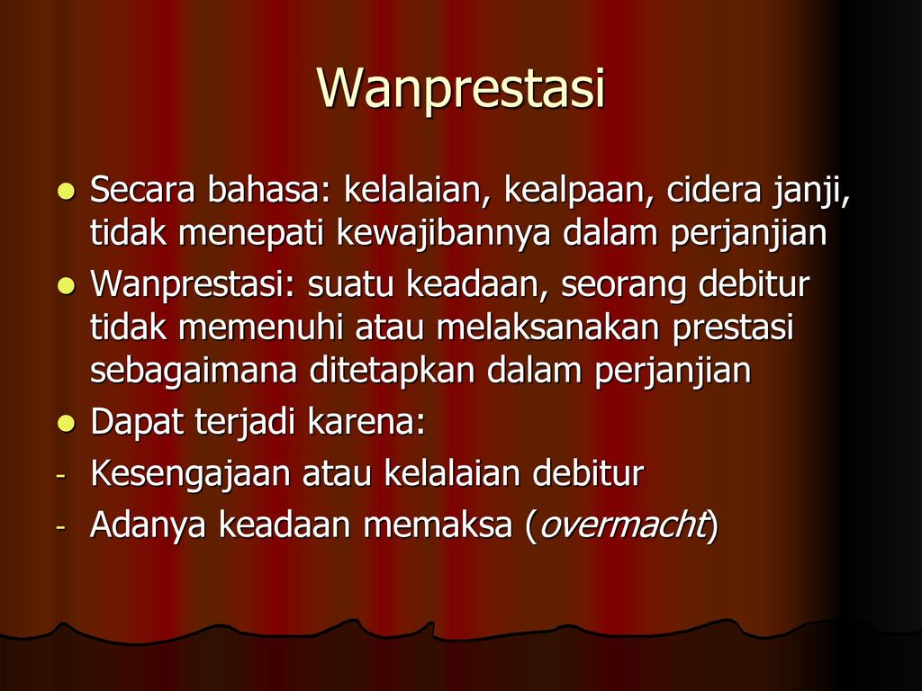 Pengertian Bentuk Penyebab Dan Hukum Wanprestasi Vrogue Co